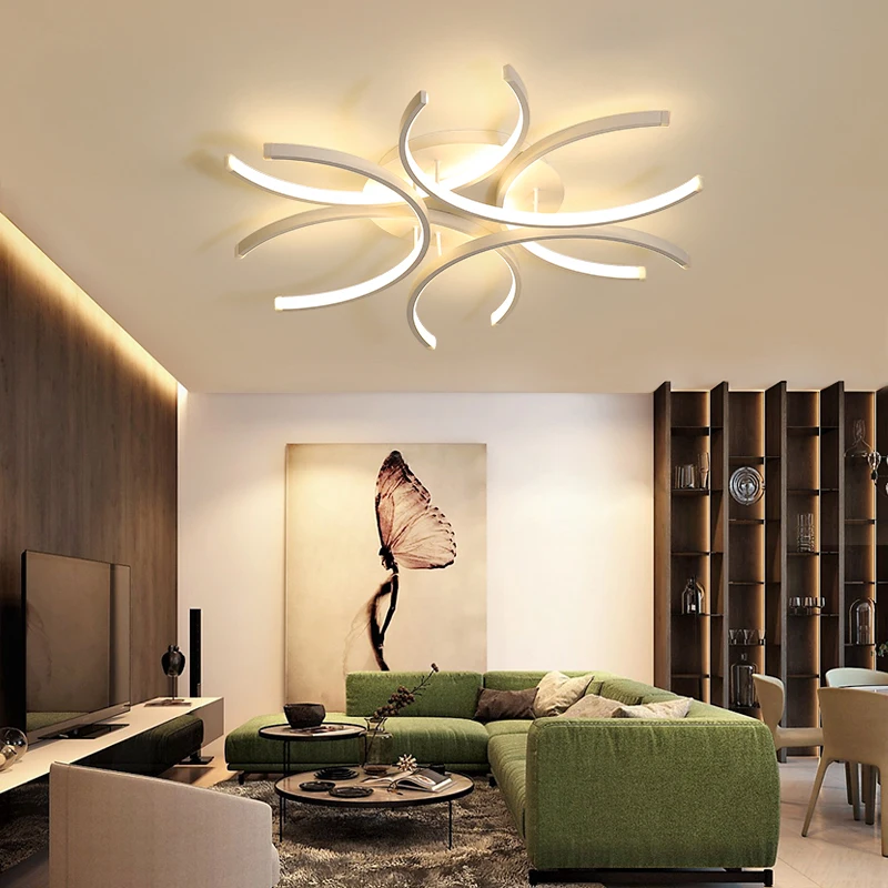 Verllas Modernios LED Lubų Šviesos gyvenimo kambario, Miegamasis Nuotolinio valdymo ir tamsos šviesa 110V, 220V Luminarine Lubų lempa