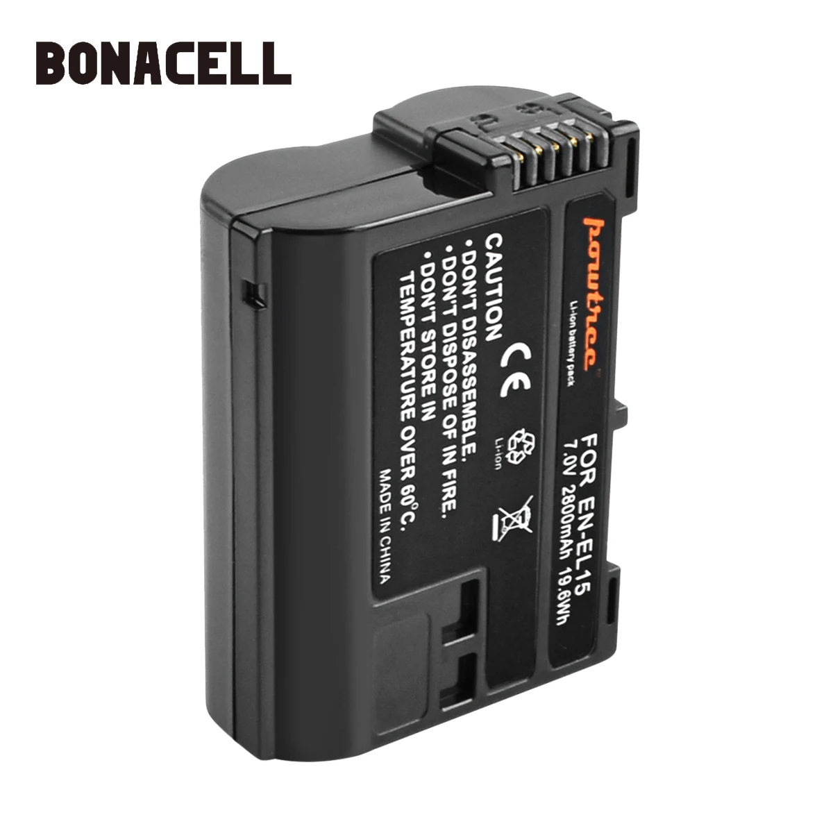 Bonacell 2800mAh EN-EL15 ENEL15 LT EL15 Fotoaparato Baterija Nikon DSLR D600 D610 D800 D800E D810 D7000 D7100 D7200 L50