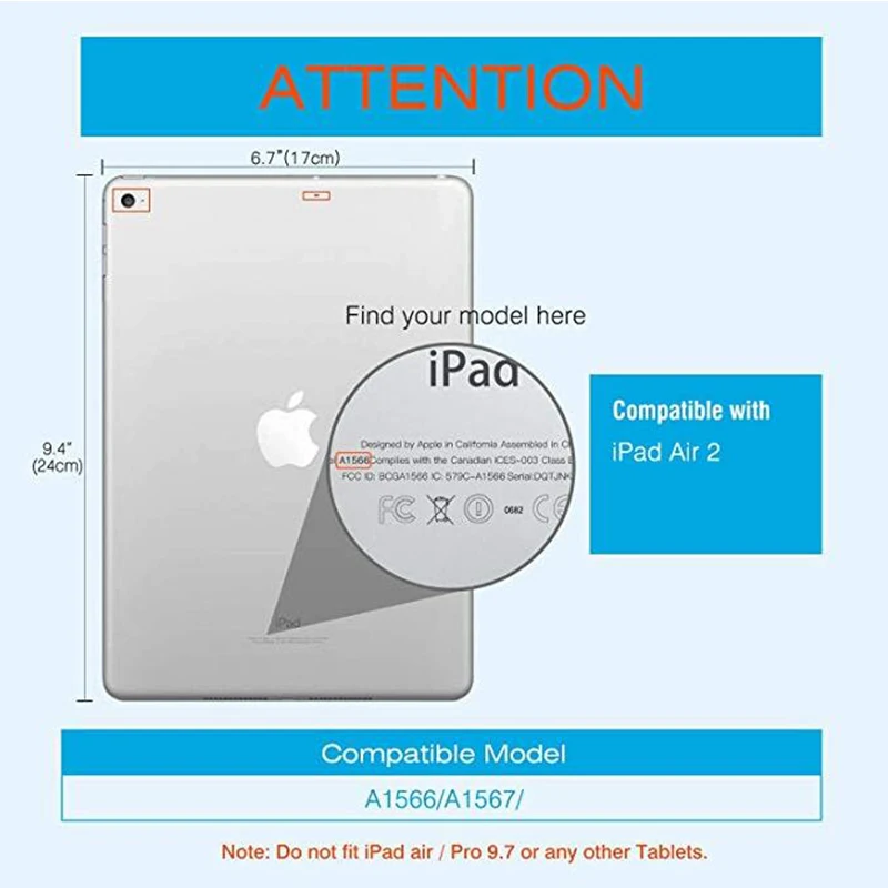 DIFFRBEAUTY Mielas Gėlių Ananasų Magnetas Flip Cover For Apple iPad 6 Case For iPad 2 Oro PU Odos Tablet Lankstymo Folio Atveju