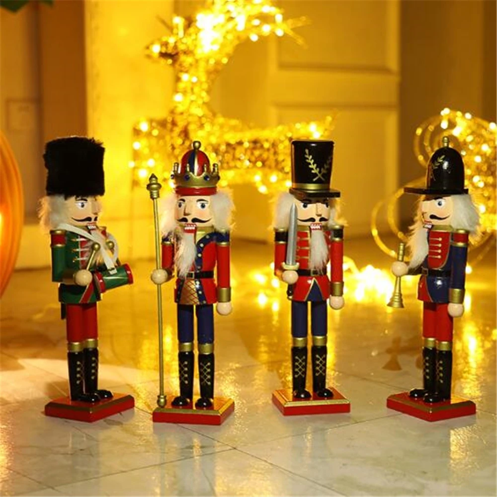 1 gabalas 30 cm spragtukas mediniai kareivis lėlės amatų puošyba, vaikų žaislai, papuošalai Kalėdų pakabučiai Kalėdų dovanos