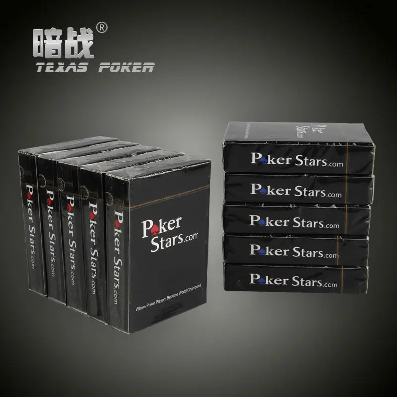 Plastikiniai žaisti kortų žaidimas Texas Holdem pokerio kortos Vandeniui ir nuobodu lenkijos pokerio žvaigždė zakka stalo žaidimai