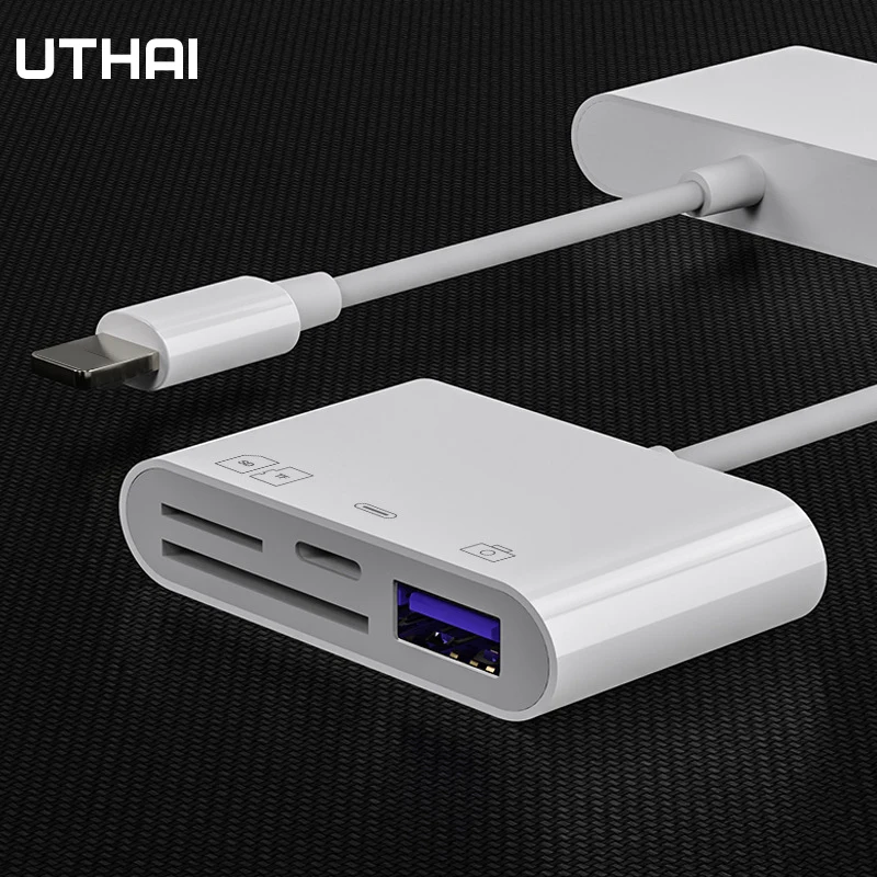 UTHAI USB3.0 Multi-Card Reader Multi-Funkcija Mobiliojo Telefono OTG Adapterio TF/SD 4 Vienoje Multi-Card Reader