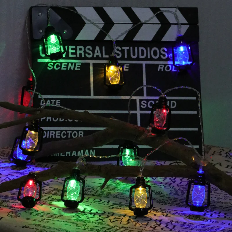 Luces led decoracion Vandens Aliejaus Lempa pasakų šviesos diodų (Led lauko String Žiburiai kalėdų ramadanas Sodo Vestuves Apdaila