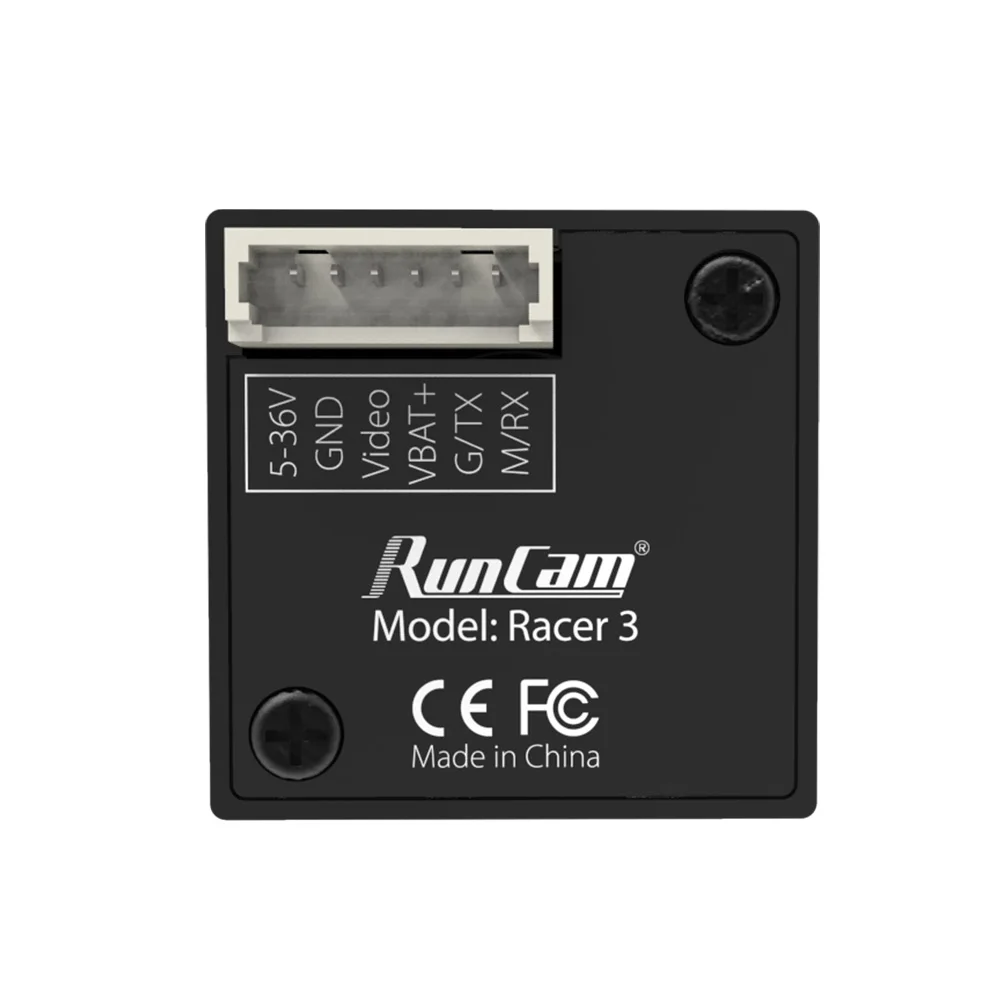 RunCam Racer3 Micro Lenktynių Kamera CMOS 1000TVL Super WDR 6ms Latency už FPV Drone Racer 3