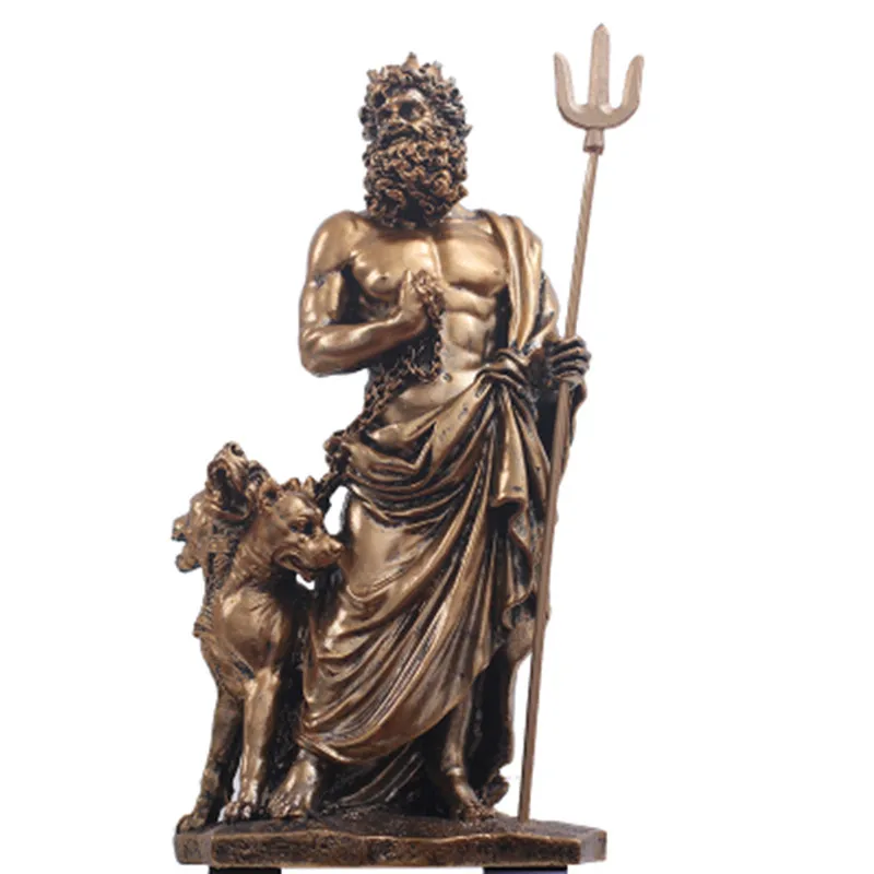 Senovės Graikų Poseidonas Skulptūra Europos Retro Dervos Papuošalai Charakterį Kariai Statula Amatų Namų Darbastalio Apdaila A567