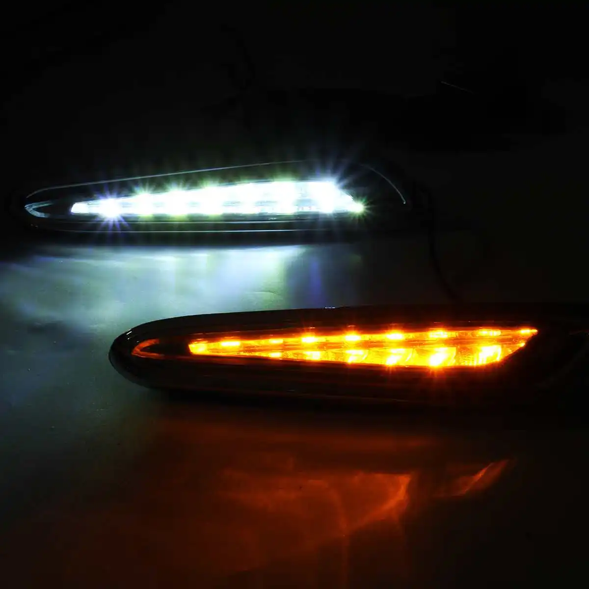 2vnt Automobilio LED Bamperis DRL Dienos Žibintus Vairavimo Priešrūkinis Žibintas priekinis žibintas Posūkio Signalo Mazda 3 Alexa 2010 2011 2012 2013