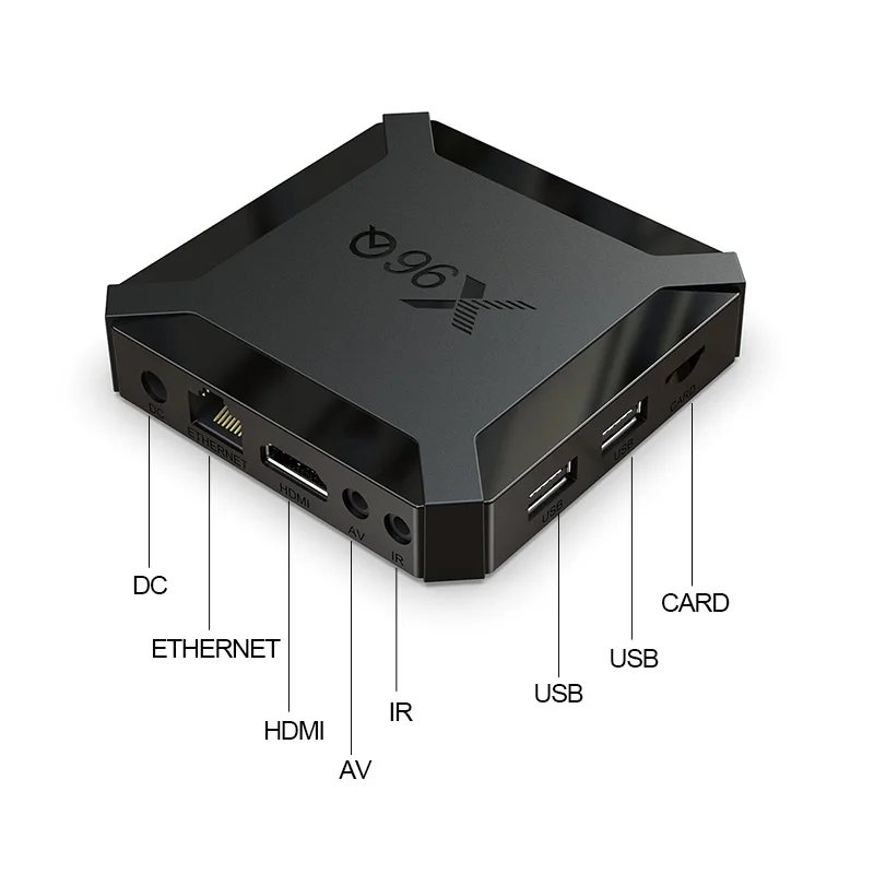 X96Q TV BOX Amdroid10 Allwinner H313 Quad Core, 1G/2G DDR3 1080P Full HD 2.4 G WIFI X96 Smart TV 4K Media Player 