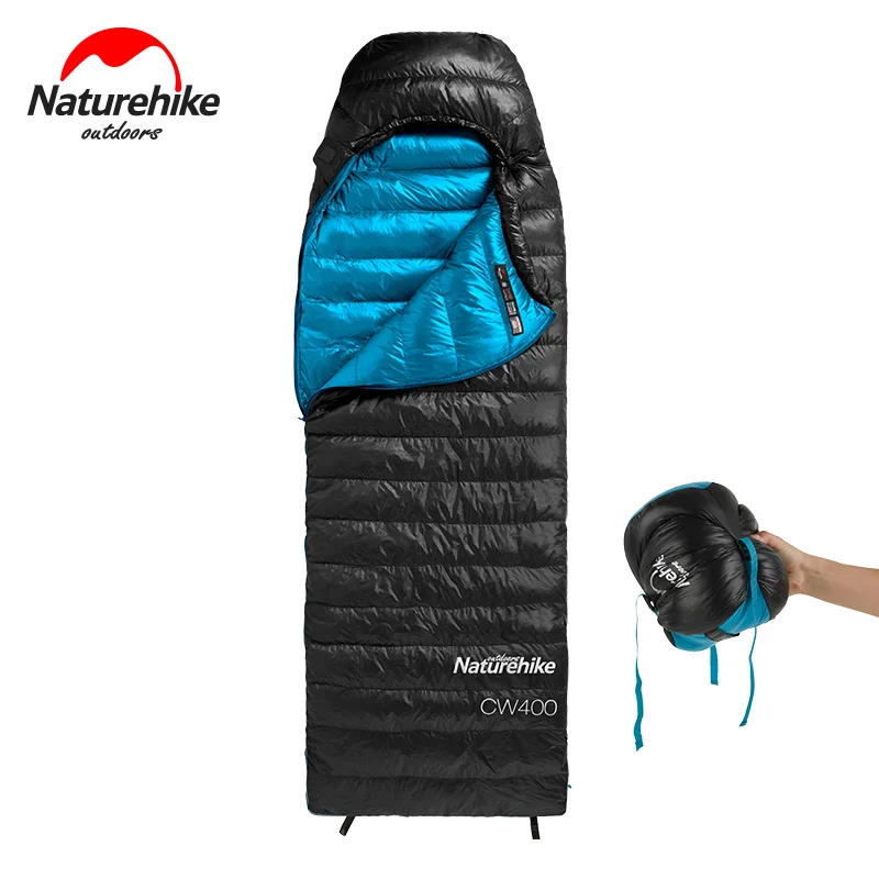 Naturehike CW400 Žąsų Žemyn Aikštėje miegmaišį ultra light kempingas, žygiai Žiemą tirštėti Šilti miegmaišiai