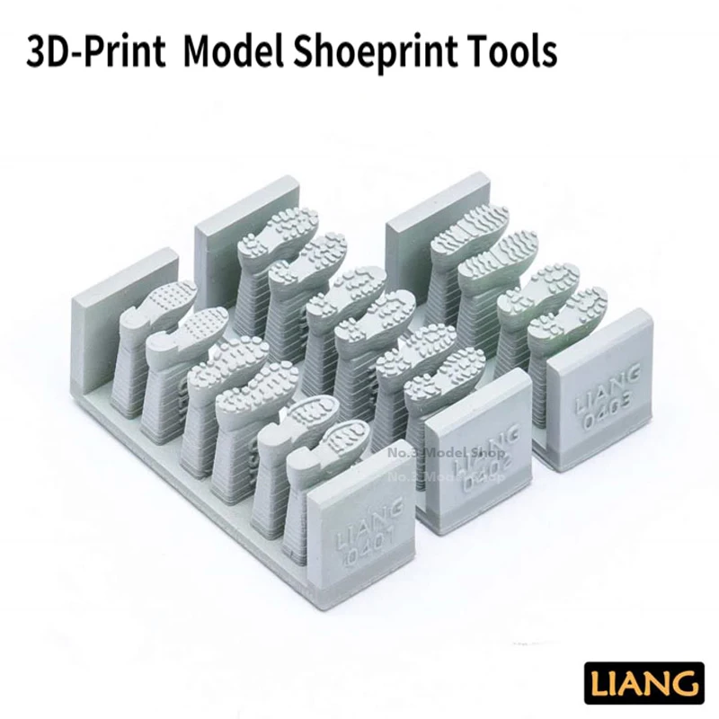 1/35 Miniatiūriniai Modelis Scenarijų Modeliavimas Modernus Ir WW2 3D Spausdinimo Shoeprint Įrankiai Scenos Reikmenys