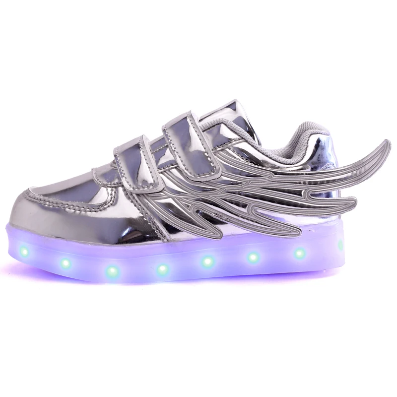 UncleJerry USB įkrovimo Vaikų žėrintis sportbačiai Vaikai Veikia led įsižiebia šviesos batai mergaitės berniukai mados batai