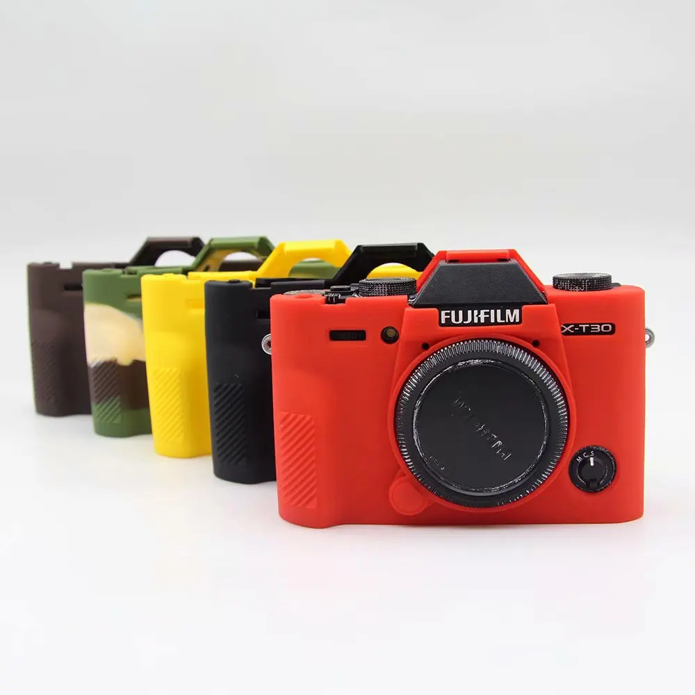 Silikono Atveju Gumos Fotoaparato krepšys Apsaugos Įstaiga Padengti Kamera Vaizdo Krepšys FUJI Fujifilm XT10 XT-10 XT20 XT30 XT-30