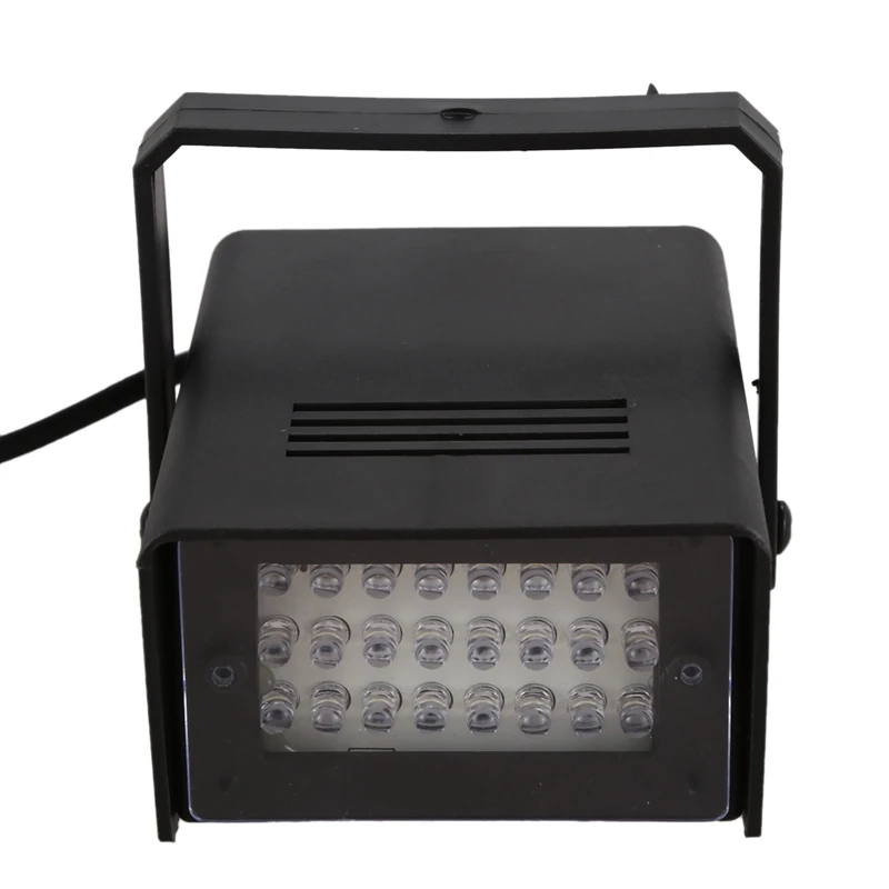 Mini LED Strobe Stroboscope Blitzer Baltos Šviesos Efektas AC 100-240V Diskoteka Etapas