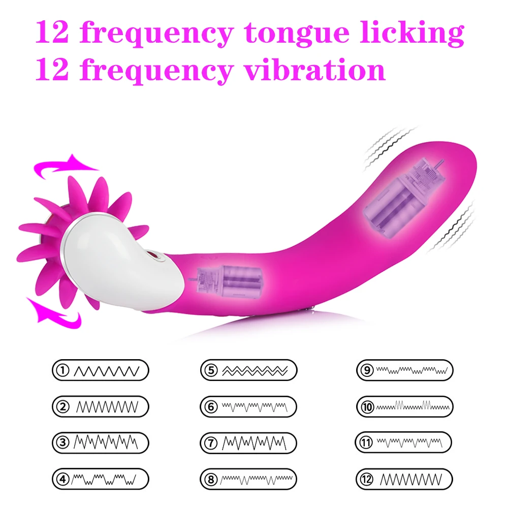 Sukimosi Liežuvio Vibratorius Makšties Klitorio Stimuliatorius G-taško Dildo Vibracijos 12 Greičio Lyžis Suaugusiųjų Sekso Žaislai Moterims, Masturbator