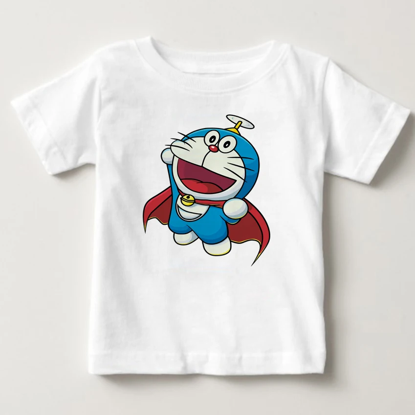 Spausdinti Doraemon svajonė T-shirt animacinis vasarą mergina dress berniukas vasaros trumpomis rankovėmis, karšto marškinėliai atsitiktinis Kūdikis Suknelė Vaiko marškinėliai
