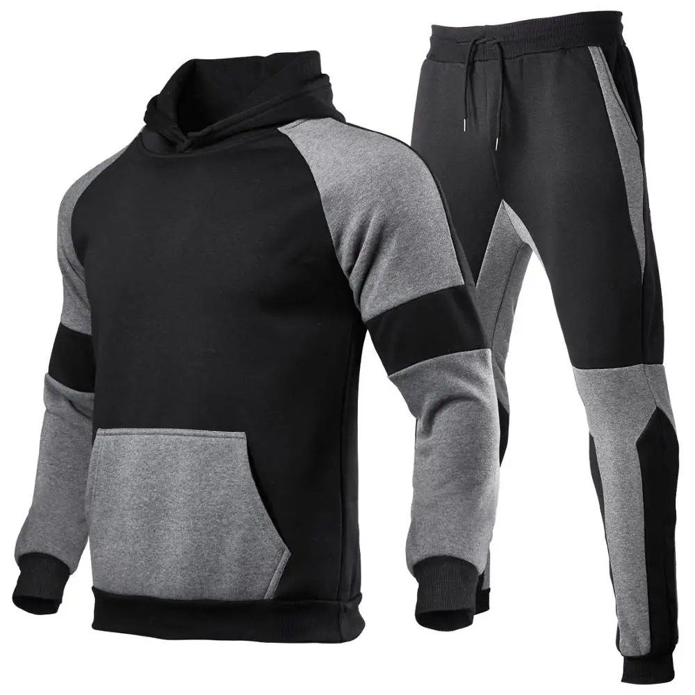 2020 nauji vyrų rudens ir žiemos mados kostiumai sportiniai vyriški sportiniai, hip-hop treniruotės drabužius dviejų dalių palaidinukė sweatpants m