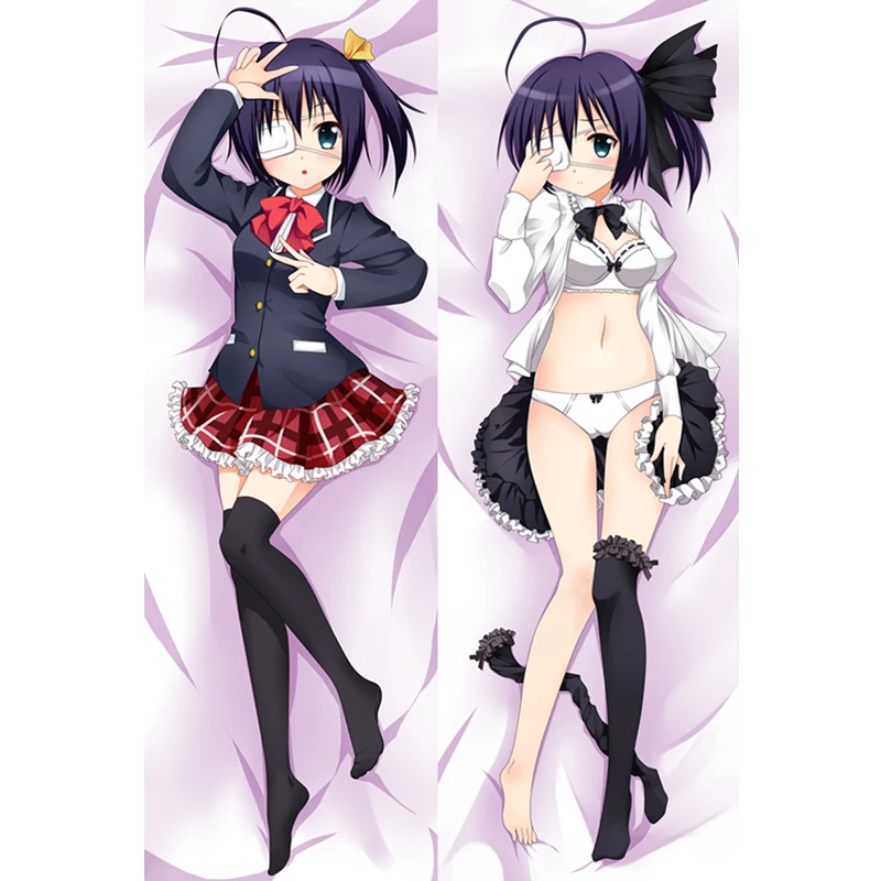 2020 Anime chuunibyou demo koi ga shitai Kūno hugging pagalvės užvalkalą, dvipuse Spausdinti Seksuali mergina Pagalvė Padengti atveju Anime Otaku P2