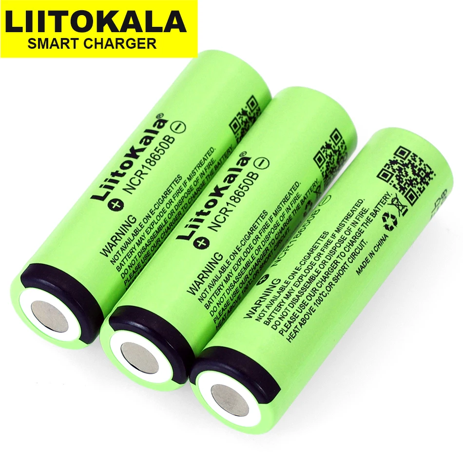 10VNT 2019 Liitokala Naujas originalus 18650 3400mAh ličio baterija NCR18650B 3,7 V baterija fotoblykstės