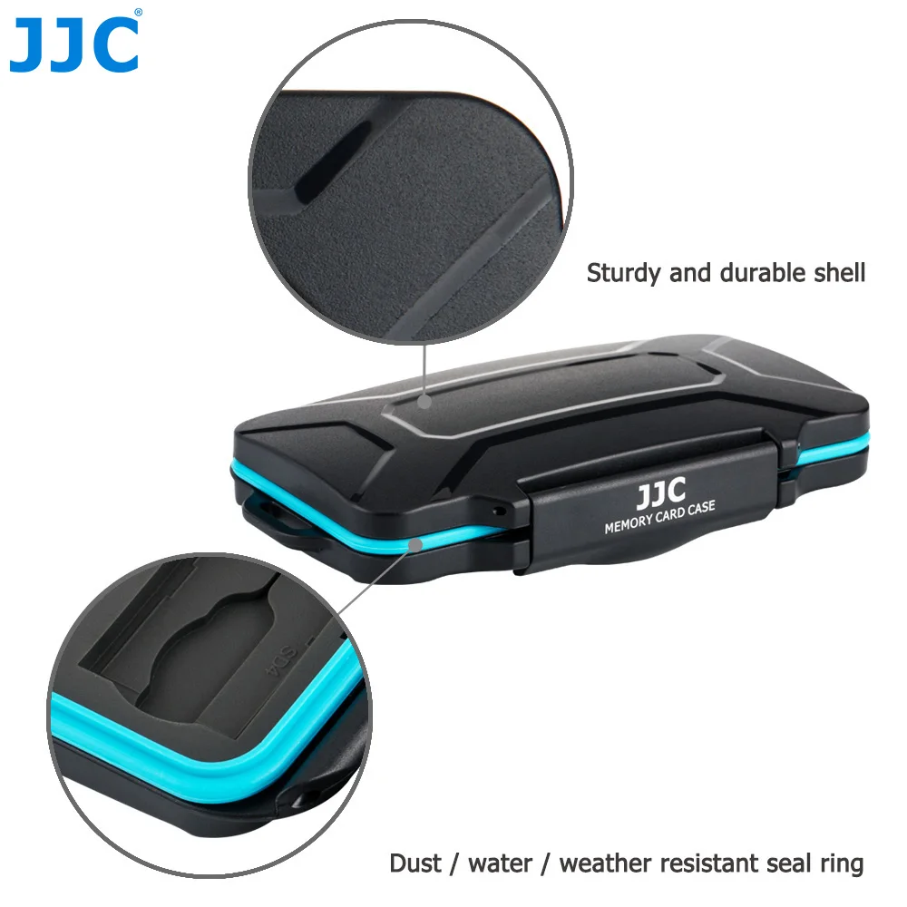 JJC Patvarus Atminties Kortelę Atveju Turėtojas Laikymo Dėžutė SD SDHC SDXC Micro SD, MicroSD TF Micro SIM į Nano SIM Korteles Organizatorius Piniginės