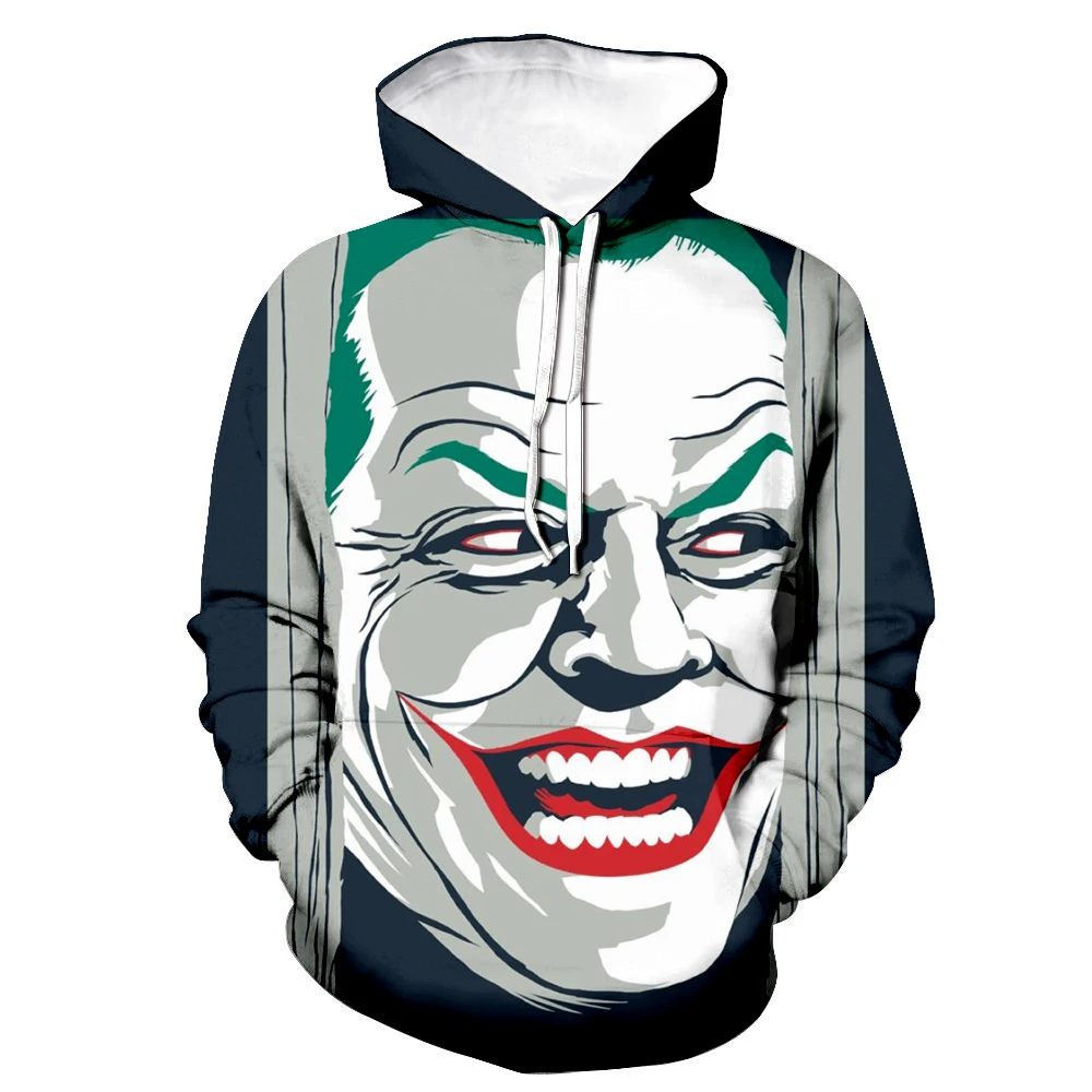 2020 Naujas Hoodies Mados Joker 3D Atspausdintas Gobtuvu Palaidinukė Vyrų/Moterų Atsitiktinis Rudens Žiemos Streetwear Puloveris Hip-Hop Hoodie