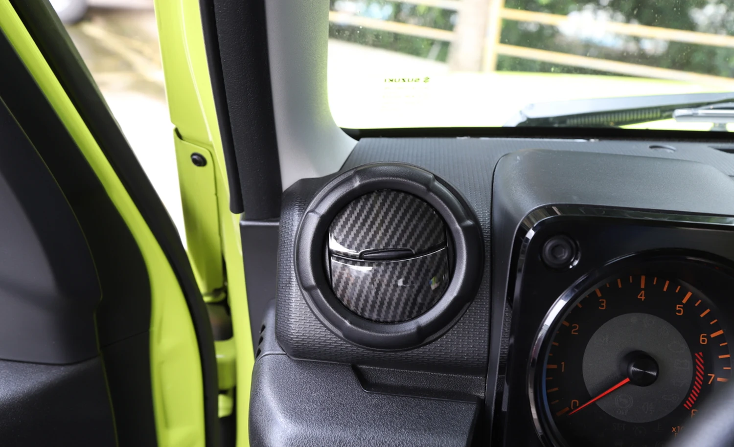 Konsolė Oro kondicionavimo Angos Dekoro Lipdukai Suzuki Jimny 2019 2020 2021 Automobilio Interjero Aksesuaras Anglies Pluošto