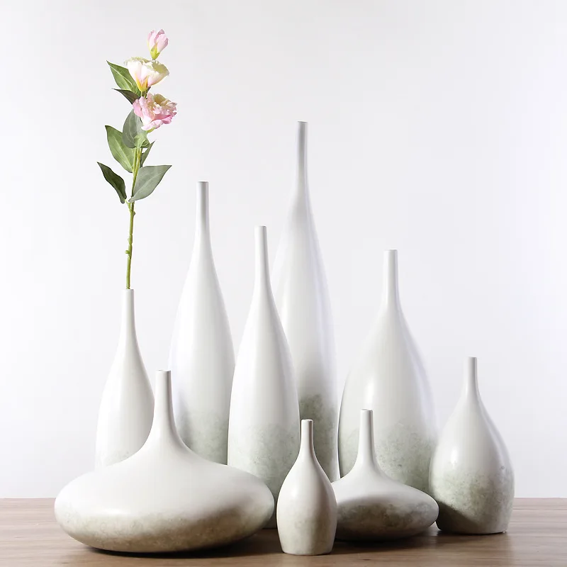Kambarį Modelis Kambarys Šiaurės High-end Stiliaus Minkštas Namų Kūrybos Gėlių Keramikos Vaza Apdailos Įdėta Sausų Gėlių