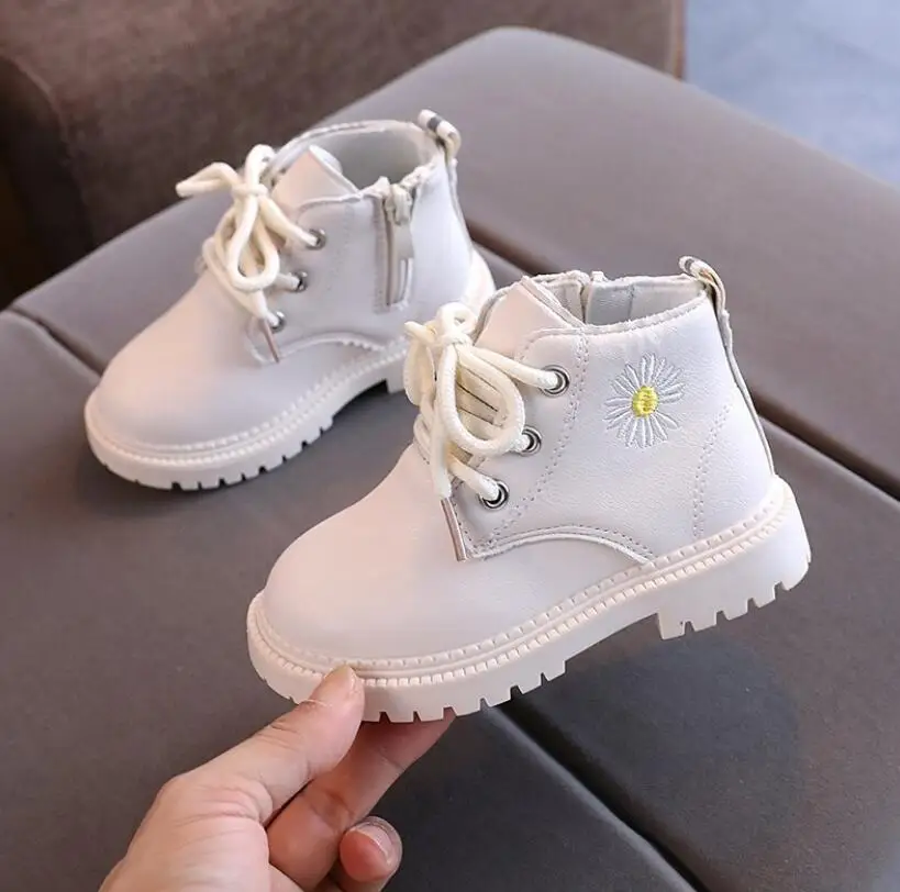 VAIKAI 2020 m. rudens žiemos nauja siunta merginos boot batus, skirtus kūdikių berniukų Martin batų mados atsitiktinis vaikams sniego batai vaikams