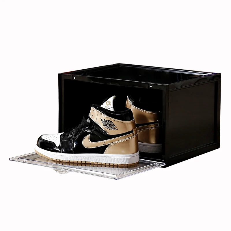 Aišku, ant kitos Batų Saugojimo Organizatorius Didelio Dydžio Juoda Balta Batų dėžės Stovo Batų Kolekcija Sneaker Bateliai Bakas