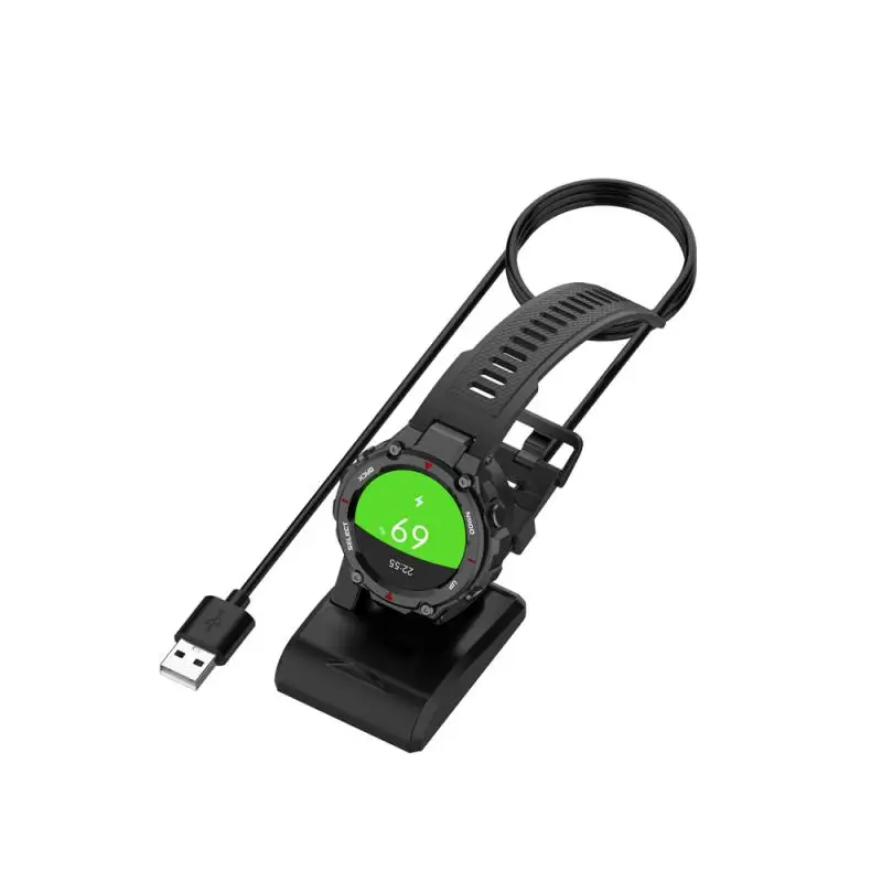 Pakeitimo USB Magnetinis Įkroviklis HUAmi A1918 Amazfit T-Rex/VTR/GTS Modelis Smartwatch Įkrovikliai Greito Įkrovimo Kabelis Lopšys
