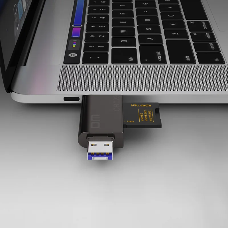 DM 5 in 1 kortelių skaitytuvas CR023 SD/TF Muldti kortelių skaitytuvas su USB žaibas, ir 
