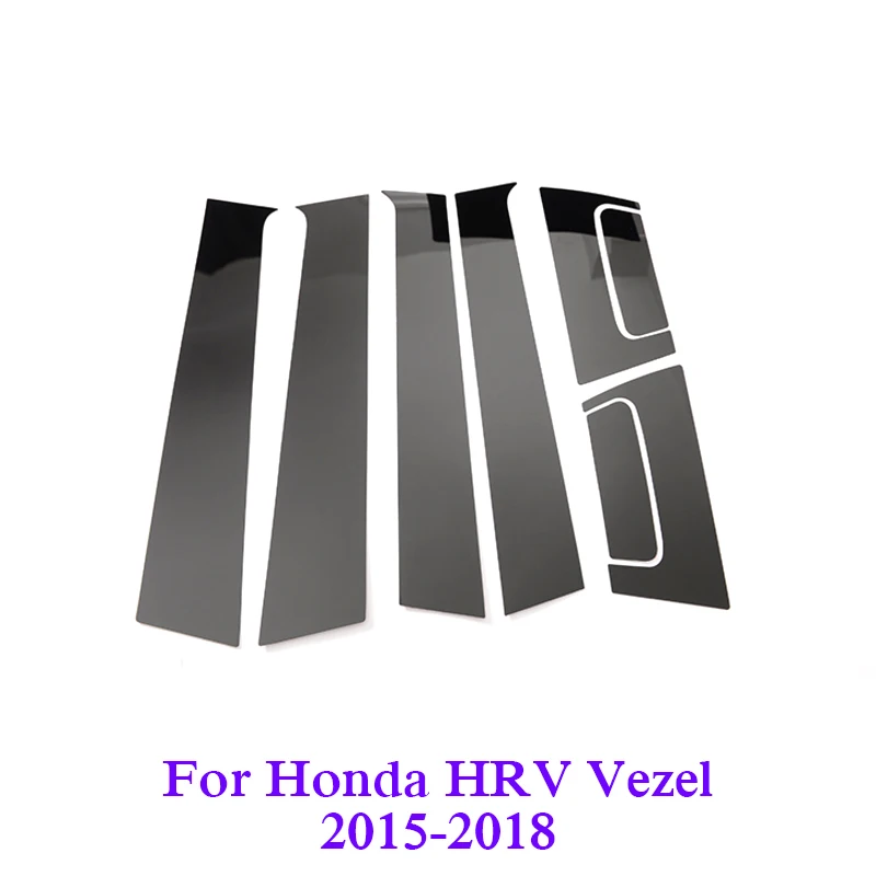Automobilio Stilius Honda HRV Vezel-2018 Automobilių Langų Apdaila Lipdukas viduriniame Stulpelyje Lipdukai Apdailos PVC Automobilių Optikos Reikmenys