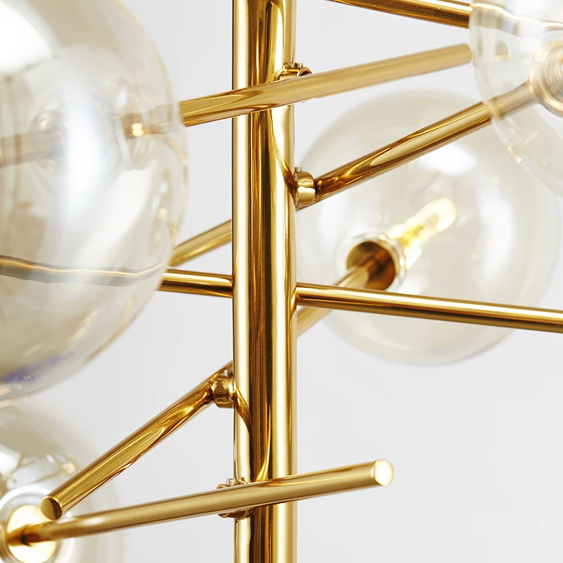 Replika lempos dizaineris liustra Aukso Stiklo Burbulas lempa, Valgomasis, Virtuvė, restoranas srityje liustra kabo šviesos blizgesį