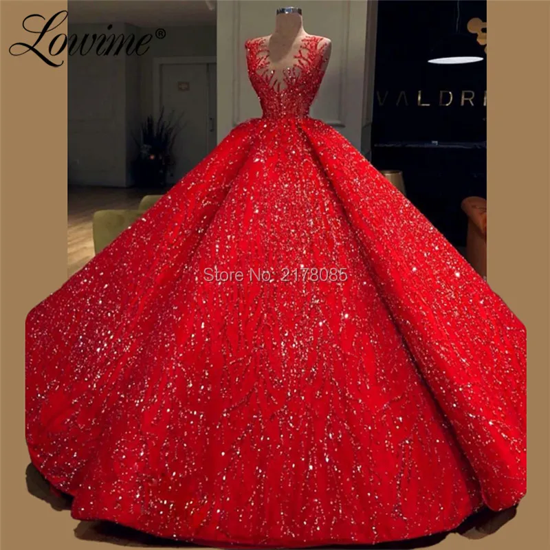 Blizgučiai Keltas Suknelės Vakarinę Suknelę 2019 Raudona Skraiste De Soiree Arabų Šalies Įžymybė, Chalatai Couture Dubajus Artimųjų Rytų Moterų Suknelės