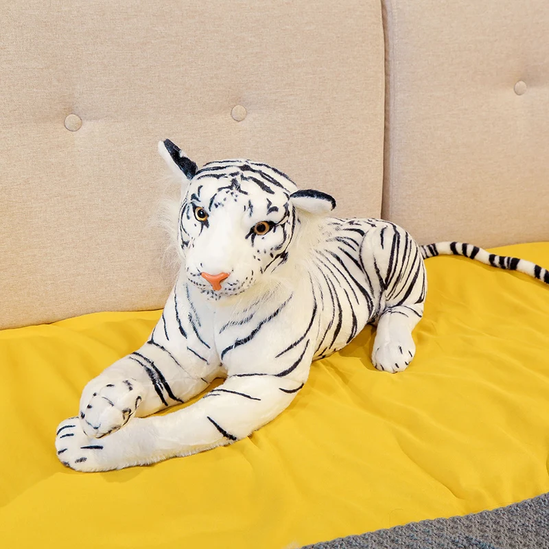 30-120cm iškamša Modeliavimas Milžinišką Pliušinis Tigras Baltas Rudi Mielas Pliušinis Tigras Gimtadienio Dovanos Vaikams Šuniukų Kalėdų Dovanos