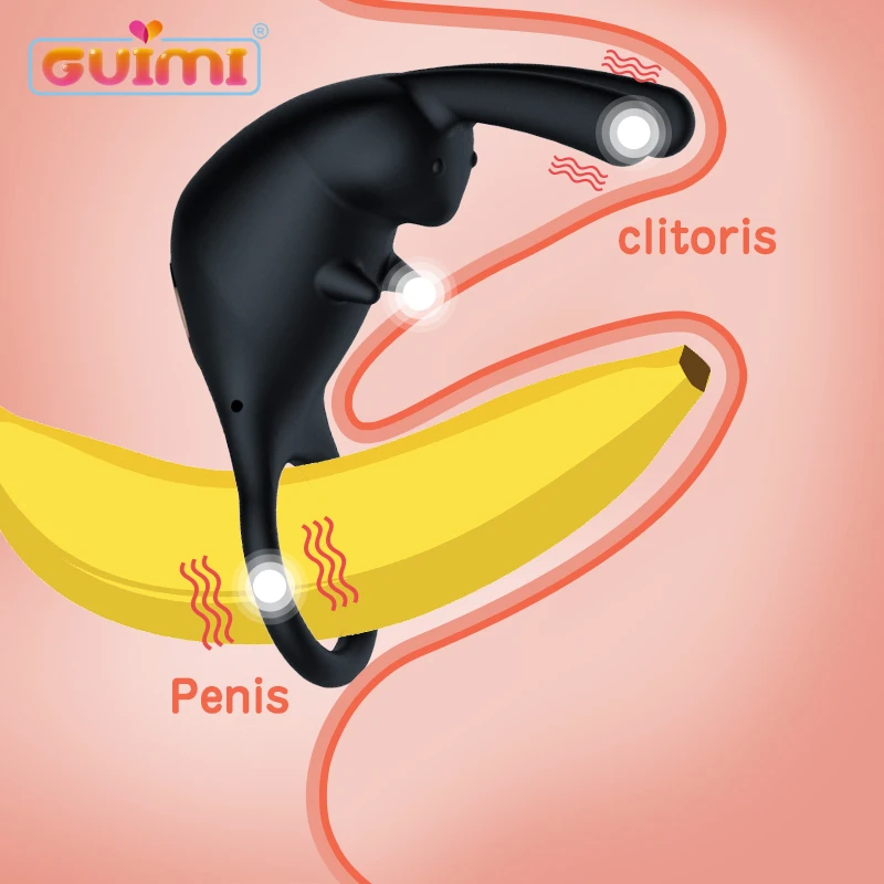 GUIMI Penis Vibratorius Žiedas 10 Greitį Sekso Liežuvio Klitorio Massager Erotinis Sekso žaisliukai Vyrams Sekso Žaislai Poroms Pora Sekso Parduotuvė