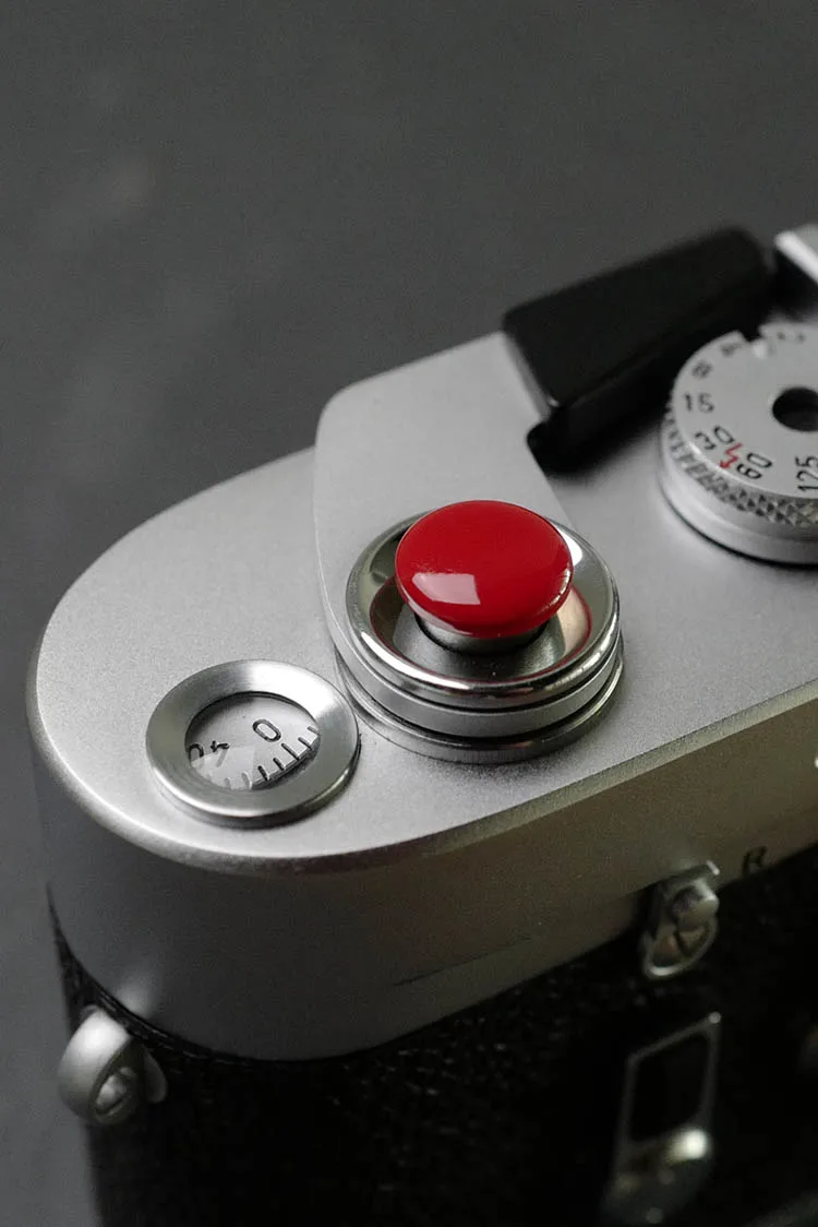 PONAS akmens Prekės gryno vario įgaubtas, išgaubtas raudona užrakto mygtukas fotoaparato užrakto mygtuką Atleiskite Mygtuką Fotoaparatas