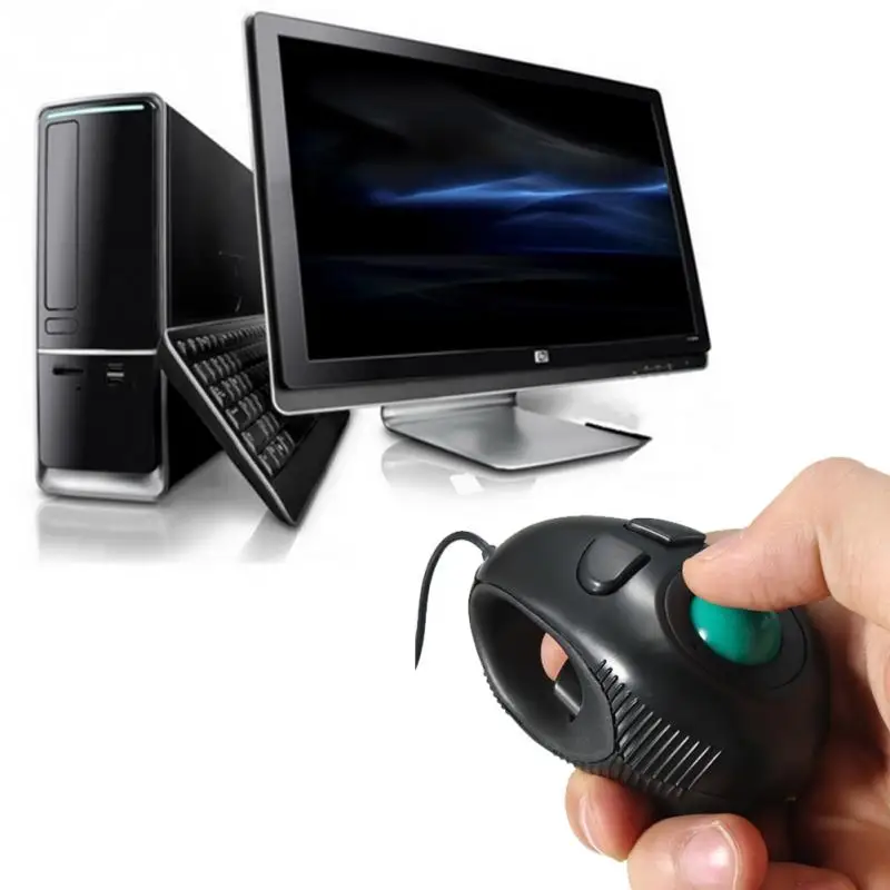 4D USB Mini Trackball Laidinė Pelė Pelės Nykščio Kontrolės Nešiojamų Piršto Rankena Pelės PC Kompiuteris, Nešiojamas kompiuteris