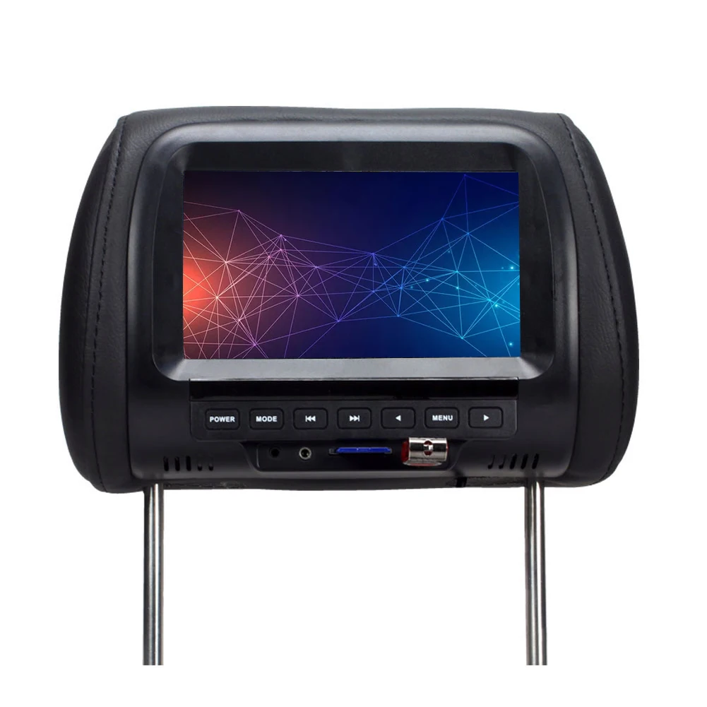 7inch Skaitmeninis Ekranas Patvarus, LCD Automobilių Stebėti Liečiamų Mygtuką Sėdynės atlošo Daugiafunkcį Pagalvėlės Ekrano Universalus Praktinis