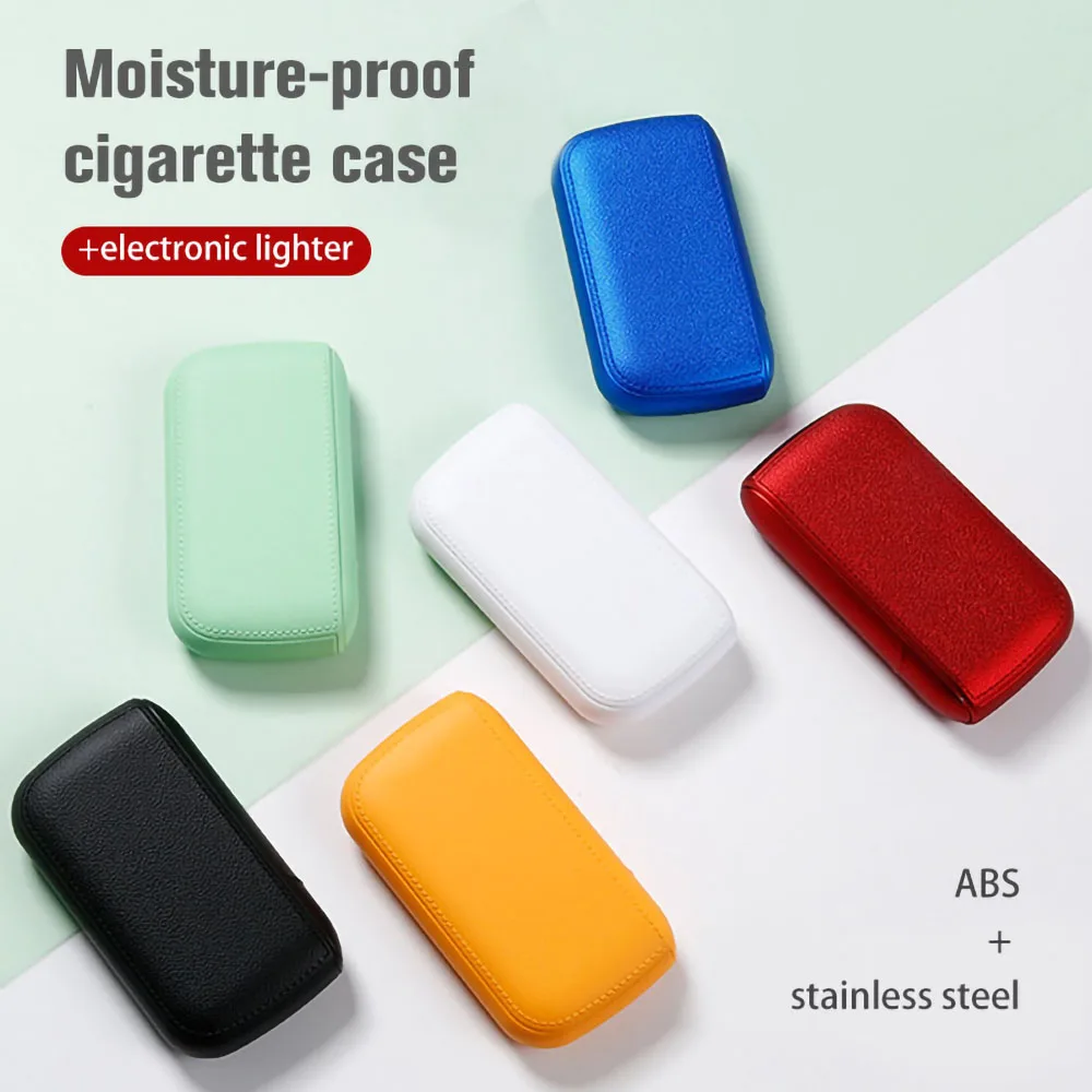 6 Spalvų PU odos cigarečių atveju elegantiškas ir kompaktiškas lengvesni Universalus vyrai moterys rupi bauda cigarečių vėjo atveju