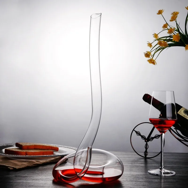Stiklo Decanter Kūrybos Gyvatės formos Skaidrus 1.1/2L Vyno Puodą Balionėlis Flagon Viešbučio Bare Namų Virtuvėje Apdailos Reikmenys