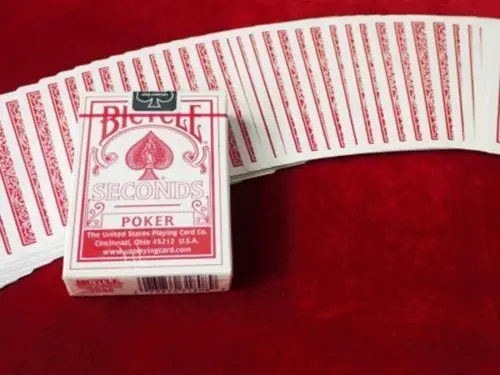 2vnt/Komplektas Dviračių Sekundžių Kortos Mėlynos ir Raudonos Rider Atgal Standartinio Denio USPCC Pokerio Magija, Kortų Žaidimai, Magija Gudrybės