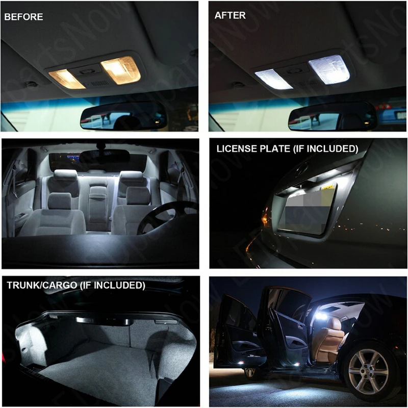 13x Led salono apšvietimas BMW X1 E84, panorama stoglangis, automobilis, Led Žibintai, Automobilių apšvietimo lemputes rinkinio Canbus