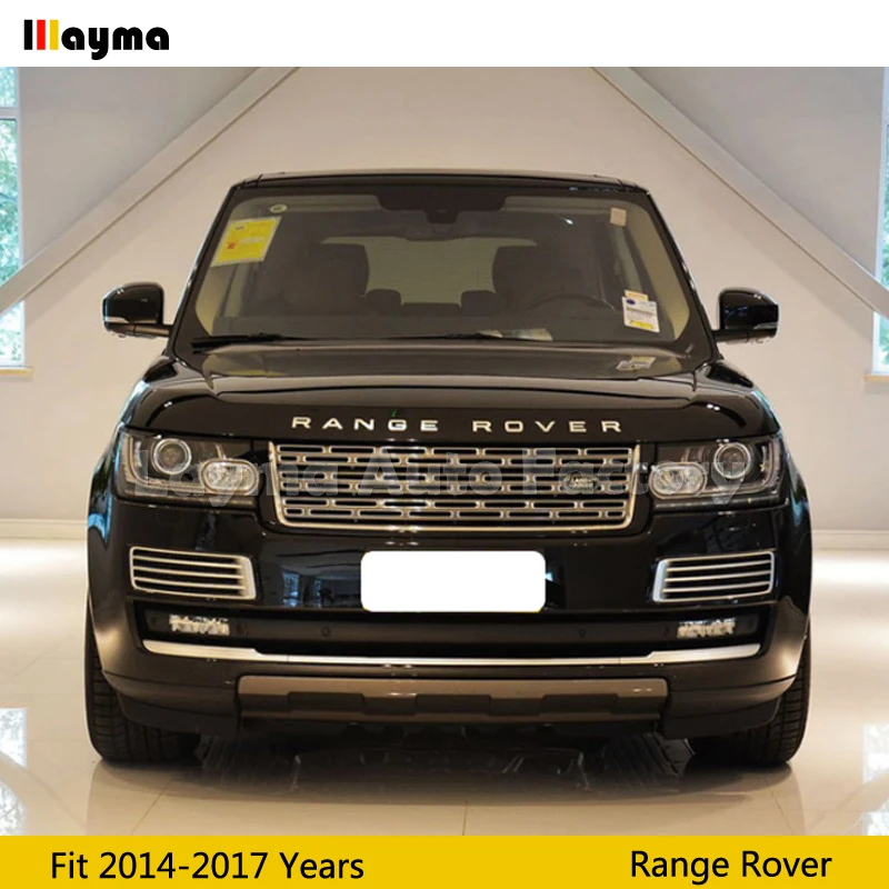 ABS Priekinio Buferio oro ventiliacijos For Land Rover Range Rover-2017 metais sidabro spalvos automobilio priekinės oro paėmimo grotelės