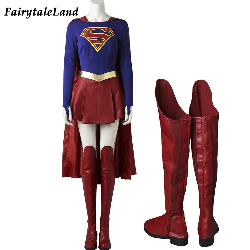 Supergirl kostiumų Karnavalas cosplay šalies išgalvotas kostiumai TV šou Supergirl cosplay kostiumas supermeno kostiumas jumpsuit pagal užsakymą