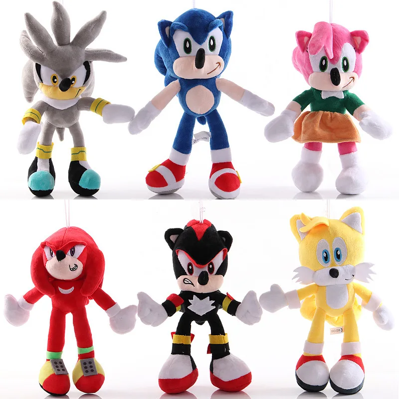Animacinių filmų Mėlyna Sonic Pliušiniai Žaislai Anime žaidimas Ežys lėlės mielas Įdaryti Pakabukas dovanos Vaikams, vaikų gimtadienio dovana