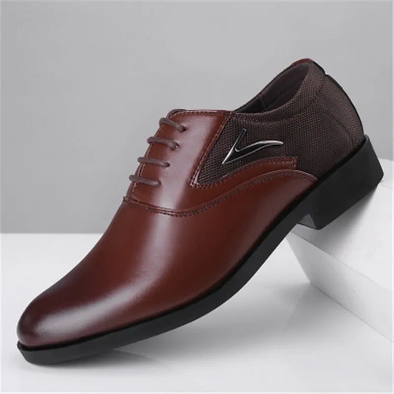 Prekės 2019 naujas vyrų suknelė, batai 38-48 juodas klasikinis smailus, Oxford batai vyrų mados vyriški verslo grupė batai, šokių bateliai