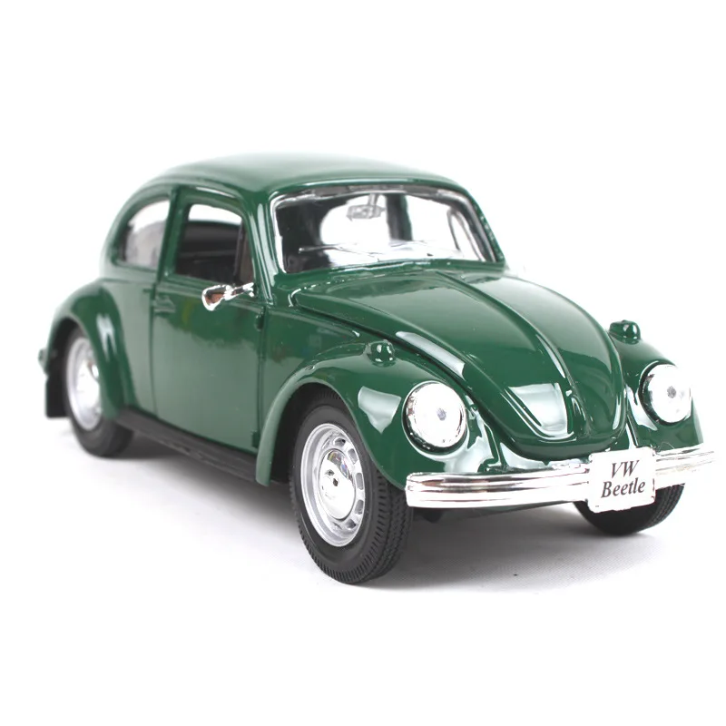 Maisto VW Beetle Green 1:24 Lydinio Modelis Metalo Lenktynių Transporto Žaisti Kolekcines, Modeliai, Sportas Automobilių žaislų, Dovanų