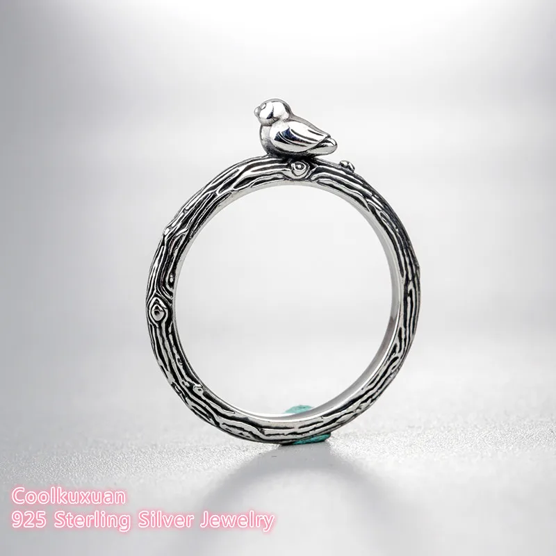 2019 naują Pavasario Original 925 Sterling Silver Spring Paukščių Žiedas Suderinamas su Europos Papuošalai
