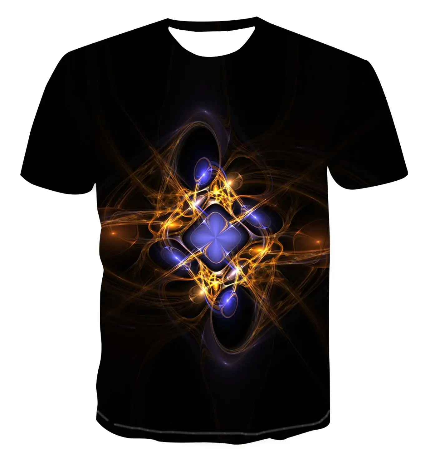 Vyriški 3D spausdinimo T-shirt trimatis spausdinimas apvalios kaklo marškinėliai, vyriški marškinėliai Vasaros Black T-Shirt apvalus kaklas paplūdimio T-sh