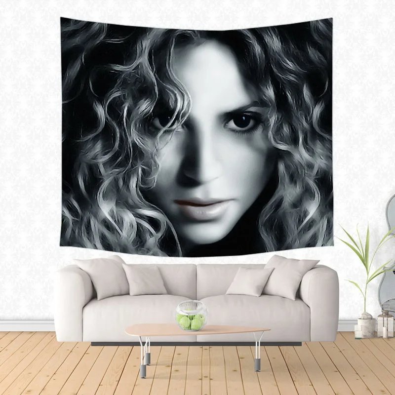 Shakira Modelis Gobelenas Dekoratyvinės Sienų Kabo Kilimų Patalynės Lizdo Durų Užuolaidos, Tekstilė