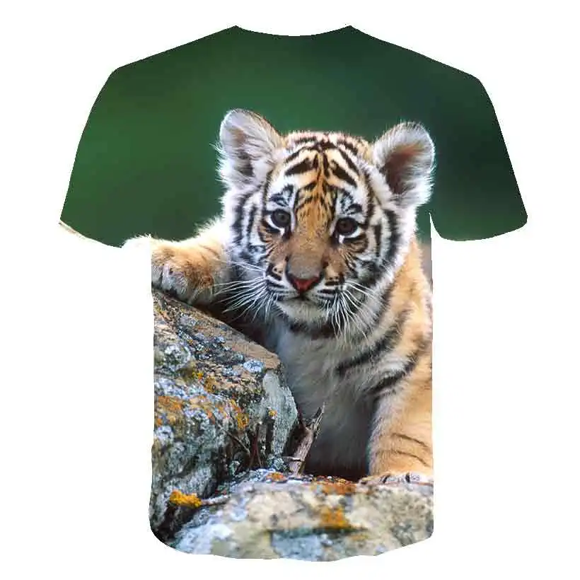 2020 vėliau kaip tigras 3D atspausdintas gyvūnų juokingas cool T-shirt vaikas trumpas rankovės vasaros marškinėliai berniukams ir mergaitėms T-shirt mados kvėpuojantis